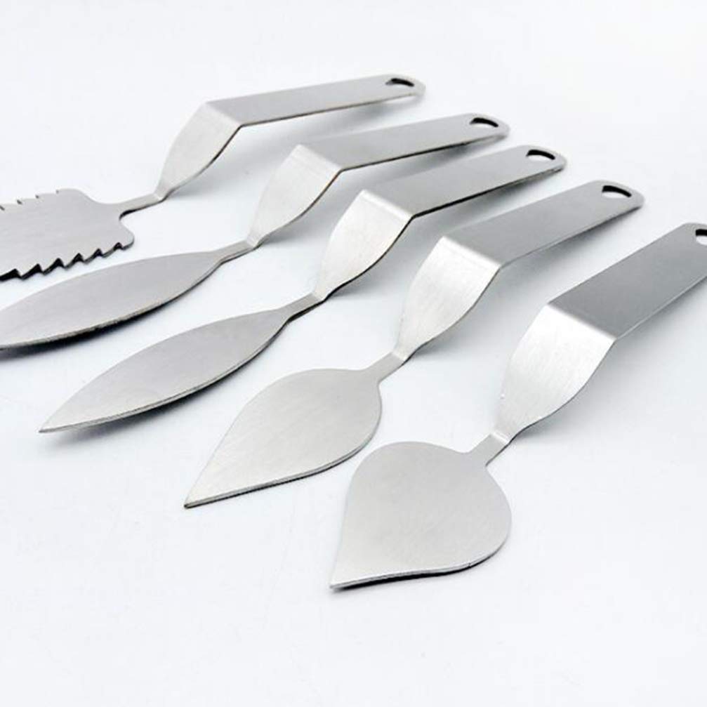 5-Piece Chocolate Molds Set - Leaf-Shaped Cutter, Chocolate Spatula & Cake Decorating Tools for Baking, Mousse, Fondant - Perfect for DIY Desserts & Home Baking Gifts