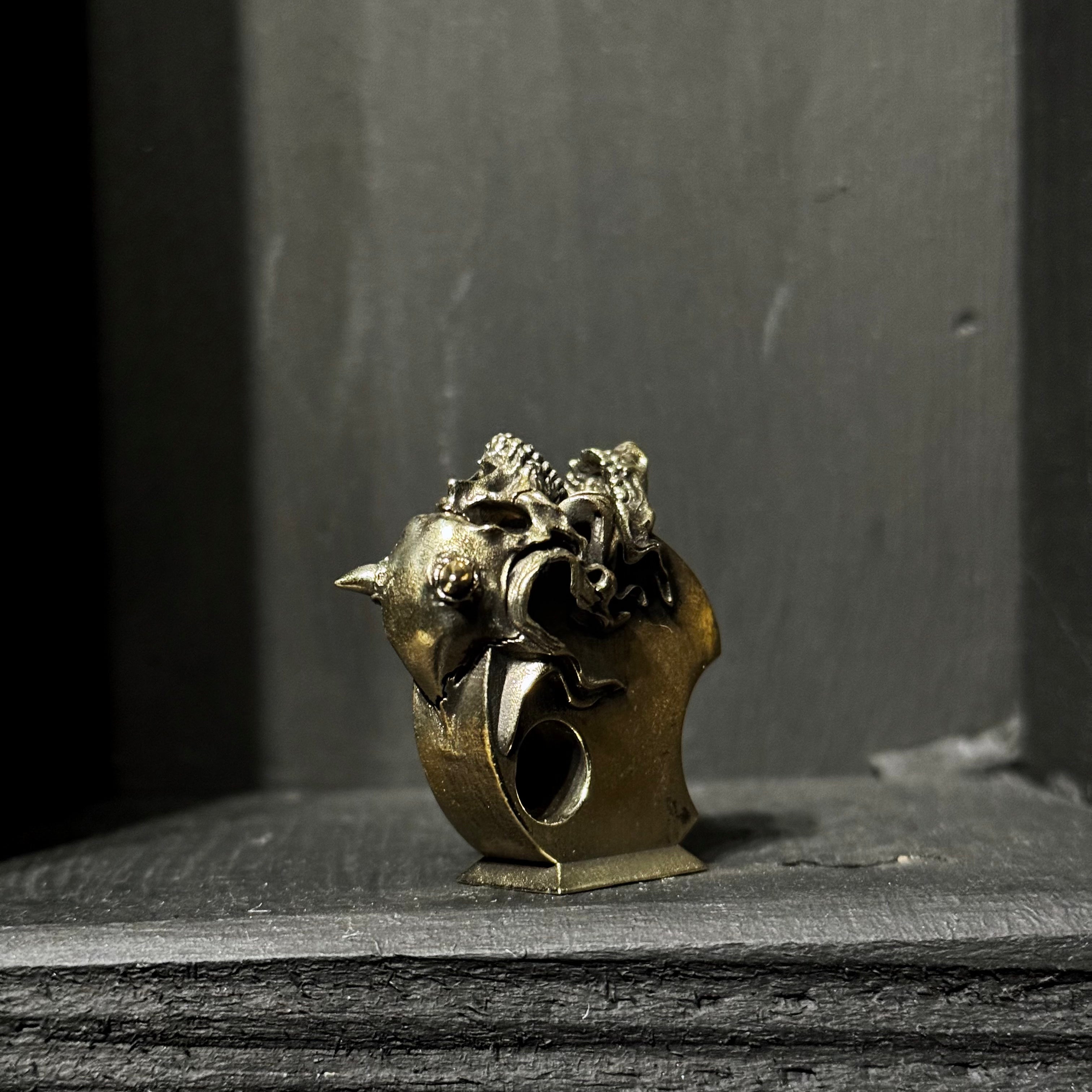 EMERGE Skull Incense Holder - Gothic Home Decor for Meditation, Yoga & Aromatherapy | Unique Resin Burner for Essential Oils & Incense Sticks | Perfect for Halloween, Altars & Spiritual Spaces
