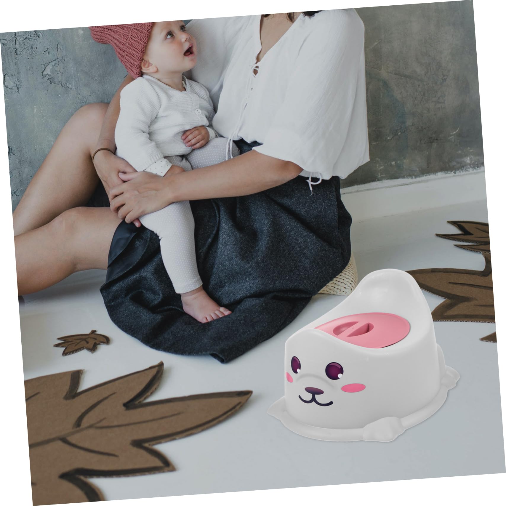 TOYANDONA Baby Potty Training Seat - Portable Toddler Toilet Chair with Handle for Boys & Girls - Non-Slip Kids Potty for Home & Travel Use (Pink) - Ideal for Potty Training at Home, Daycare or Road Trips
