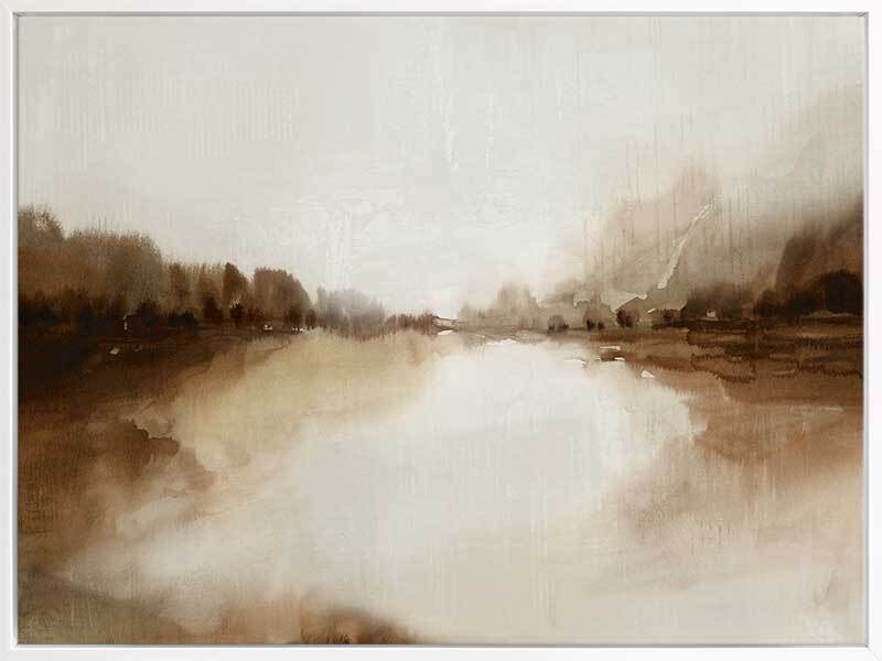 Down by the Creek Canvas Art Print - Nature Landscape Wall Decor for Living Room, Bedroom & Office - Perfect for Home & Office Decoration