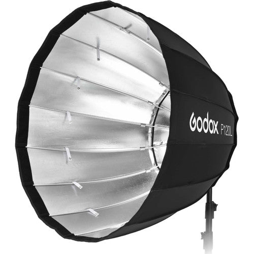 Godox P120L 120cm Parabolic Softbox - Professional Photography Lighting Modifier for Studio Portraits, Product Shoots & YouTube Videos