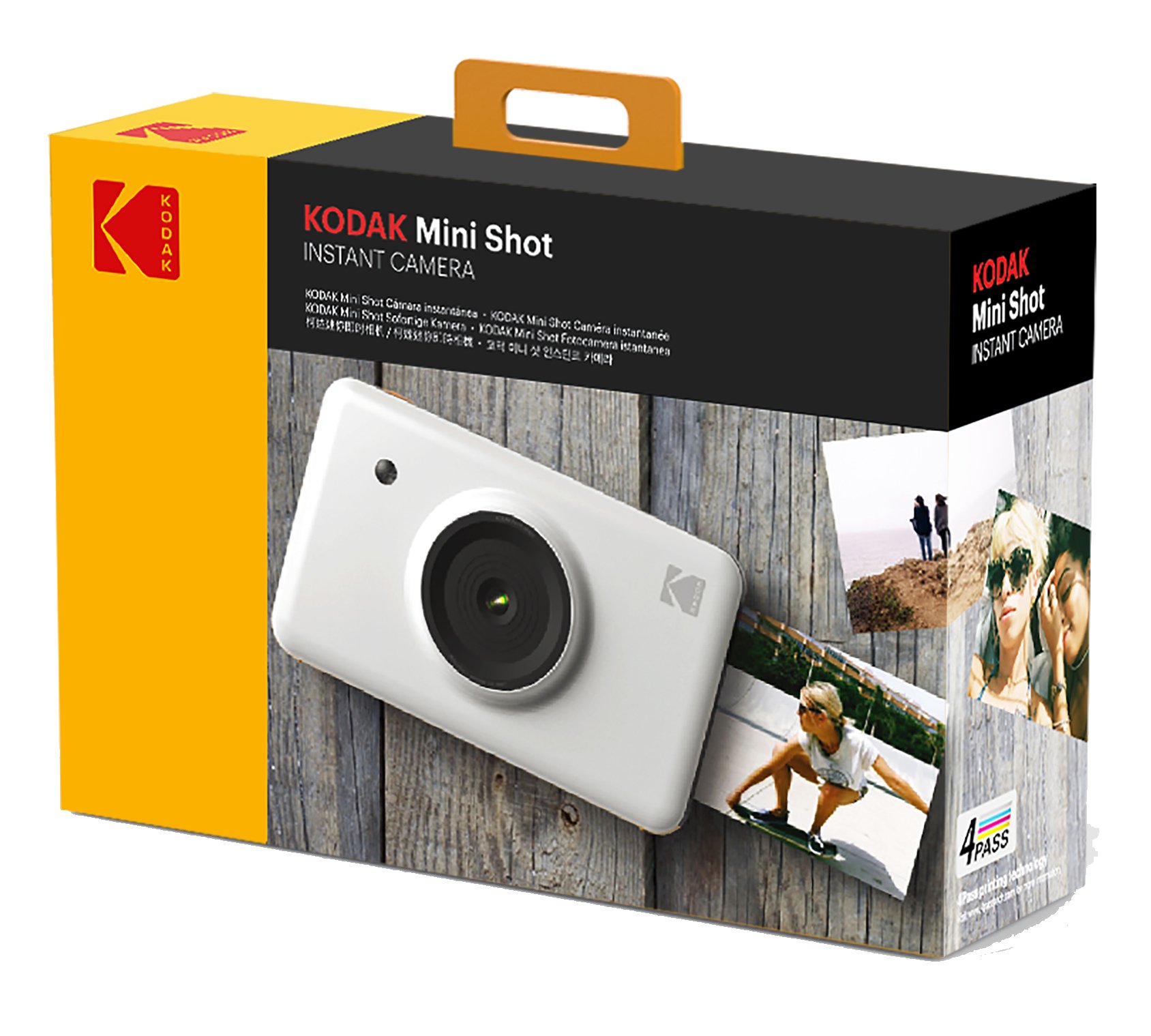 Kodak Mini Shot 2-in-1 Wireless Instant Camera & Portable Photo Printer - 10MP Digital Camera with LCD Screen, High-Quality Full Color Prints, iOS/Android Compatible (White) - Perfect for Travel, Parties & Instant Memories