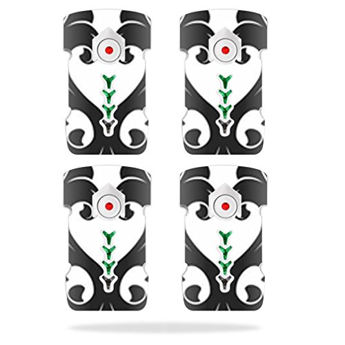 DJI Inspire 1 Battery Skin Wrap (4-Pack) - Black Damask Design Protective Cover Sticker | Compatible with DJI Drones | Perfect for Aerial Photography & Outdoor Adventures
