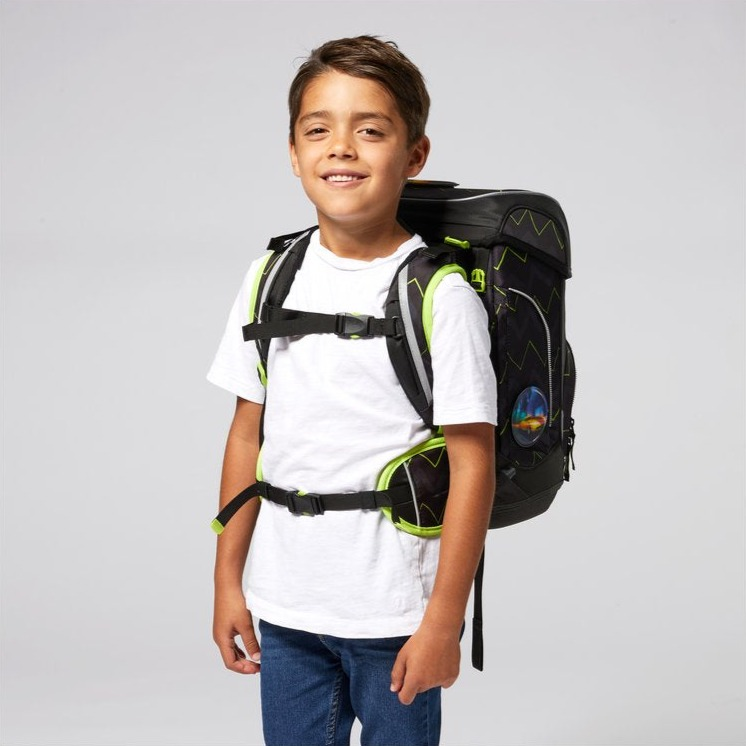 Ergobag SET Cubo 5-Piece School Backpack with 200 BearPower - Durable Kids Bookbag for Elementary Students, Perfect for School, Travel & Outdoor Adventures
