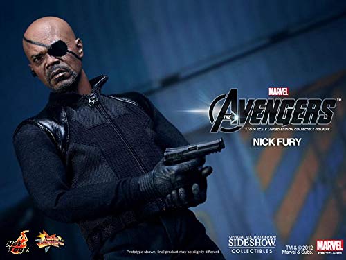 Avengers Nick Fury 1/6 Scale Action Figure - Movie Masterpiece Collectible for Marvel Fans & Display