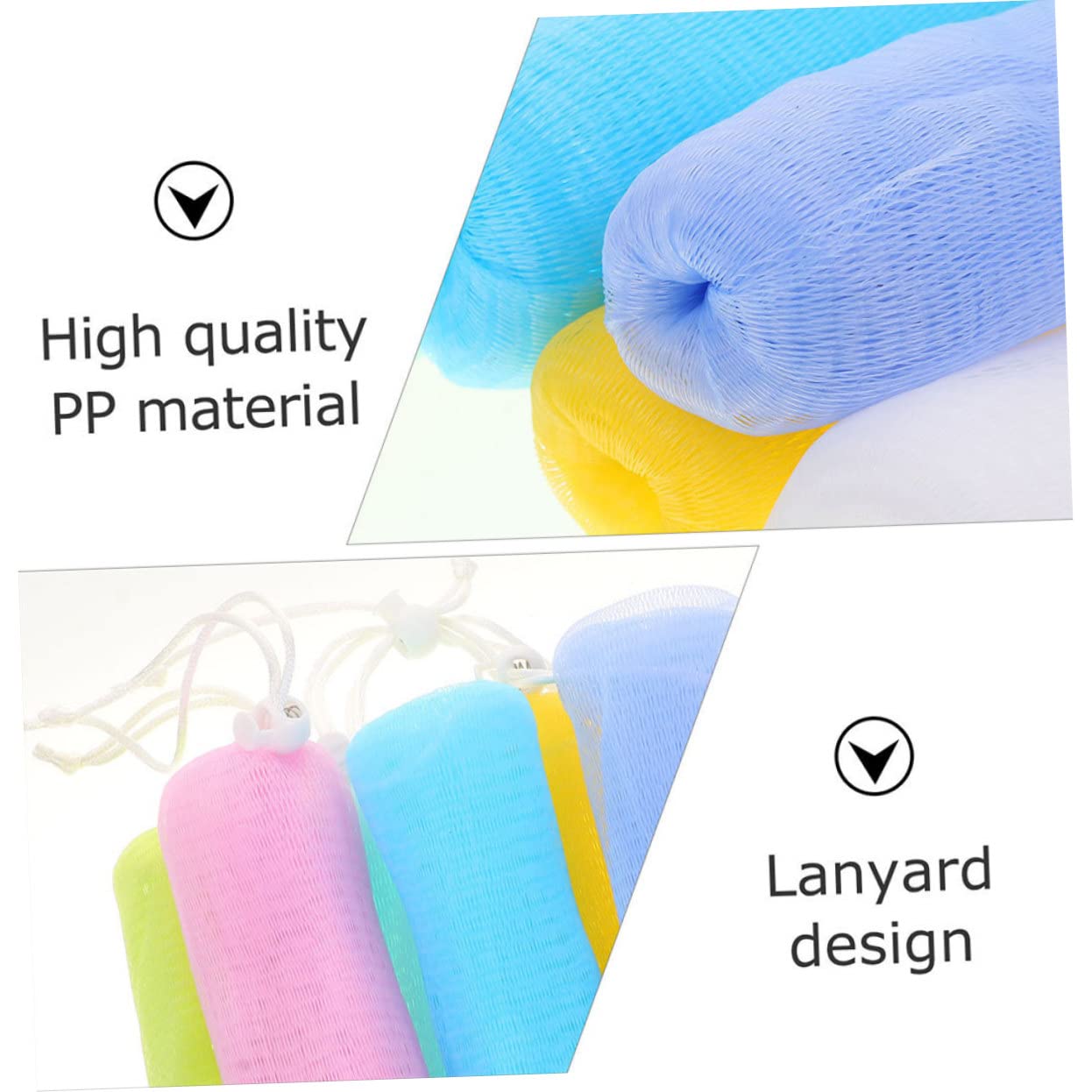 10-Pack Healeved Soap Pouches - Reusable Mesh Soap Bags for Storage, Exfoliating & Travel - Random Colors (Great for Shower, Bath & Gym Use)