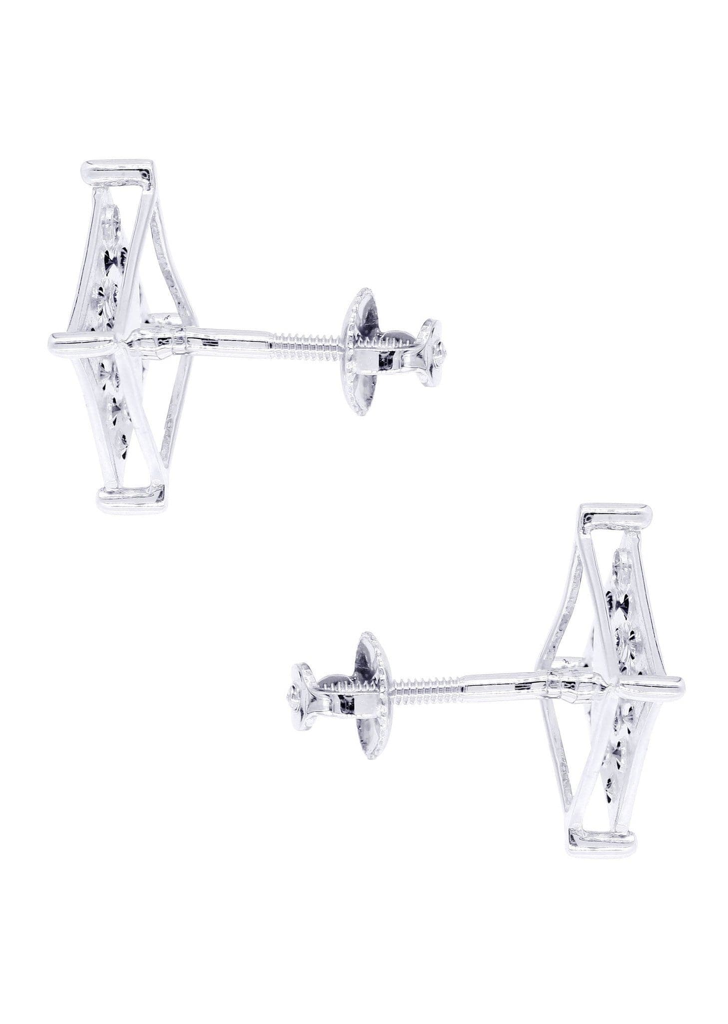 0.31 Carat Diamond Stud Earrings for Men in 14K White Gold – Perfect for Gifts, Weddings & Special Occasions