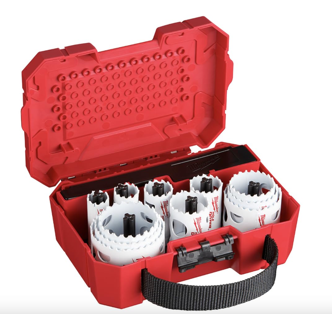 Milwaukee 49-22-4175 15-Piece General Purpose Hole Saw Kit - Perfect for Wood, Metal & Plastic Cutting - Ideal for DIY Projects & Professional Construction Work
