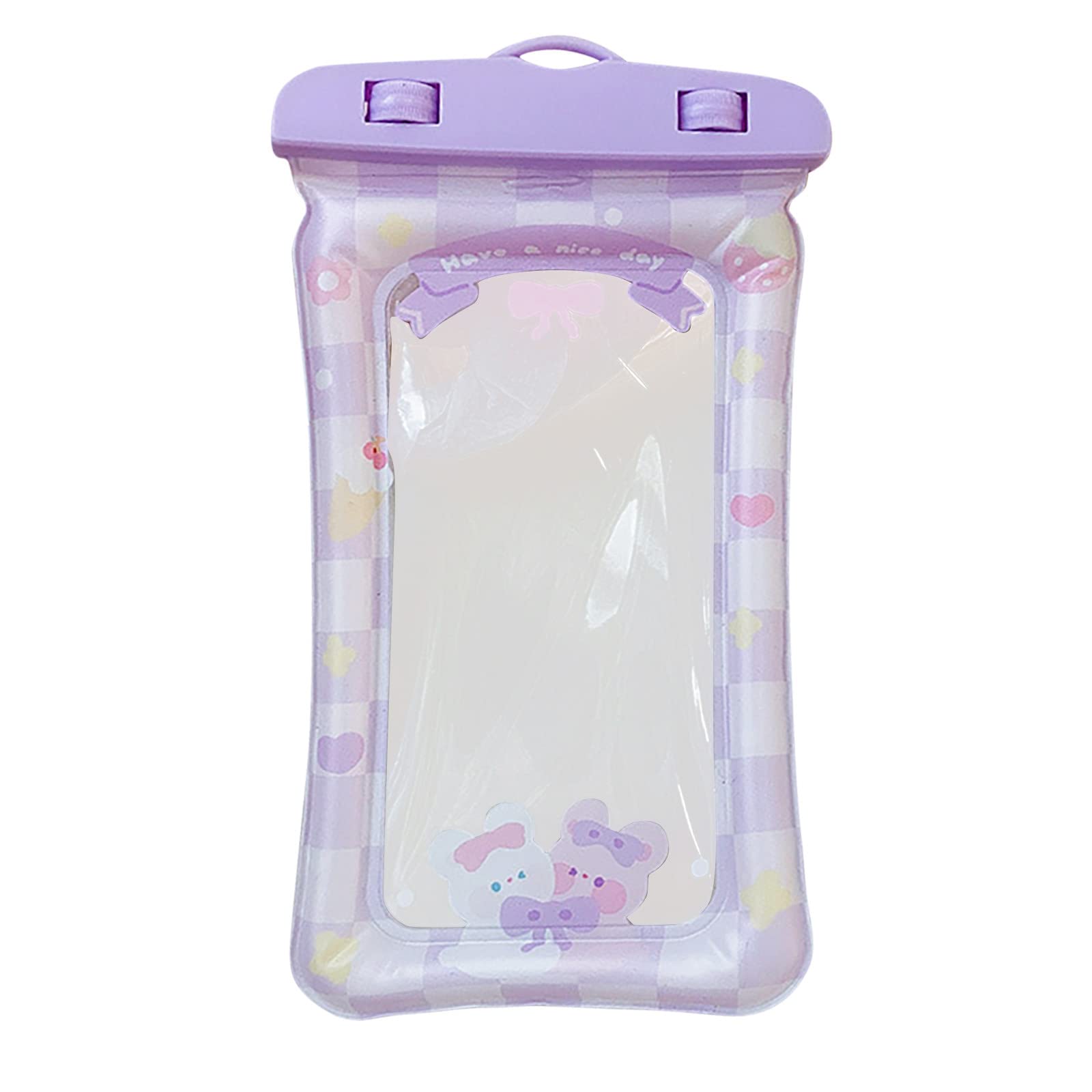 Muised Universal Waterproof Phone Pouch - Cute Cartoon Animals Transparent Waterproof Case for Swimming, Diving & Outdoor Activities - Touch Screen Dry Bag for iPhone & Samsung - Perfect for Beach, Pool & Water Sports