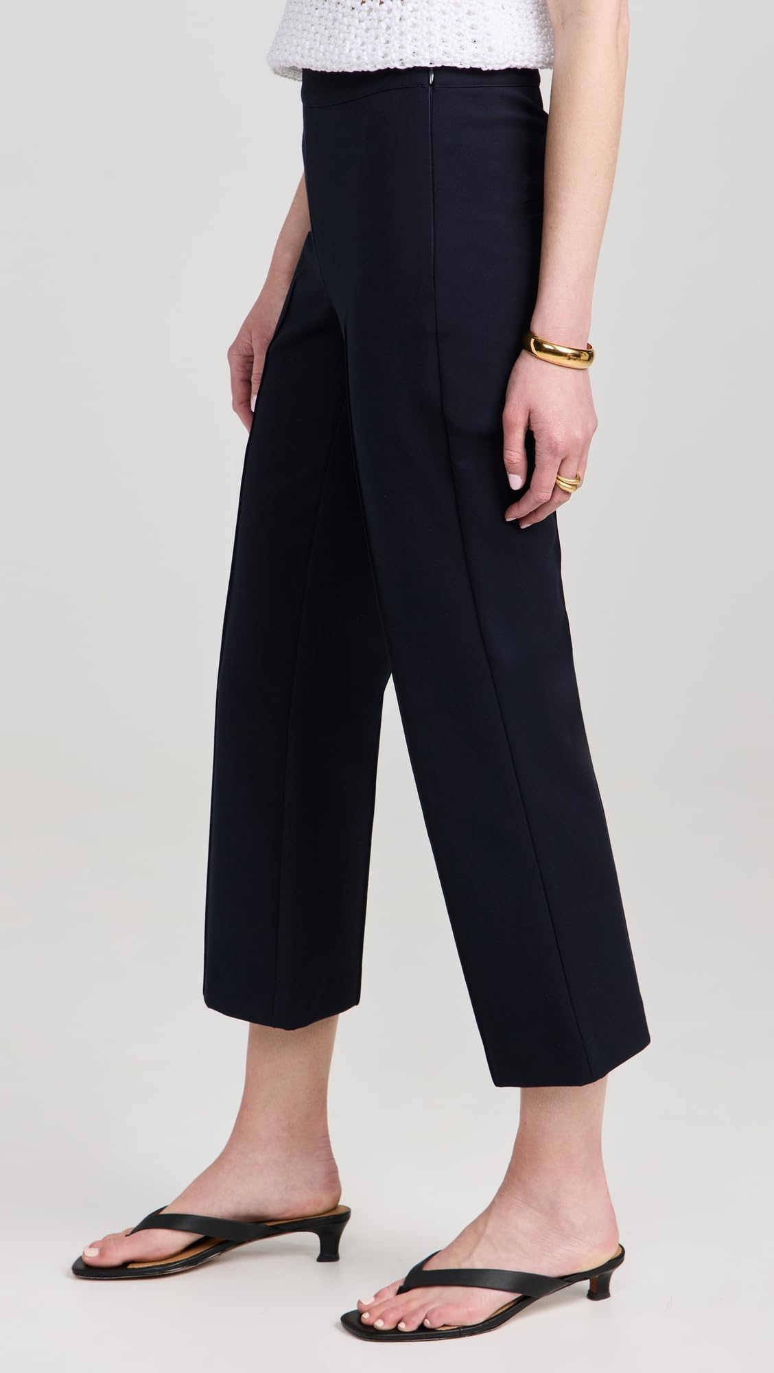 Vince Women's Mid Rise Pintuck Crop Flare Pants - Stylish Casual & Office Pants for Women | Perfect for Work, Dating & Everyday Wear