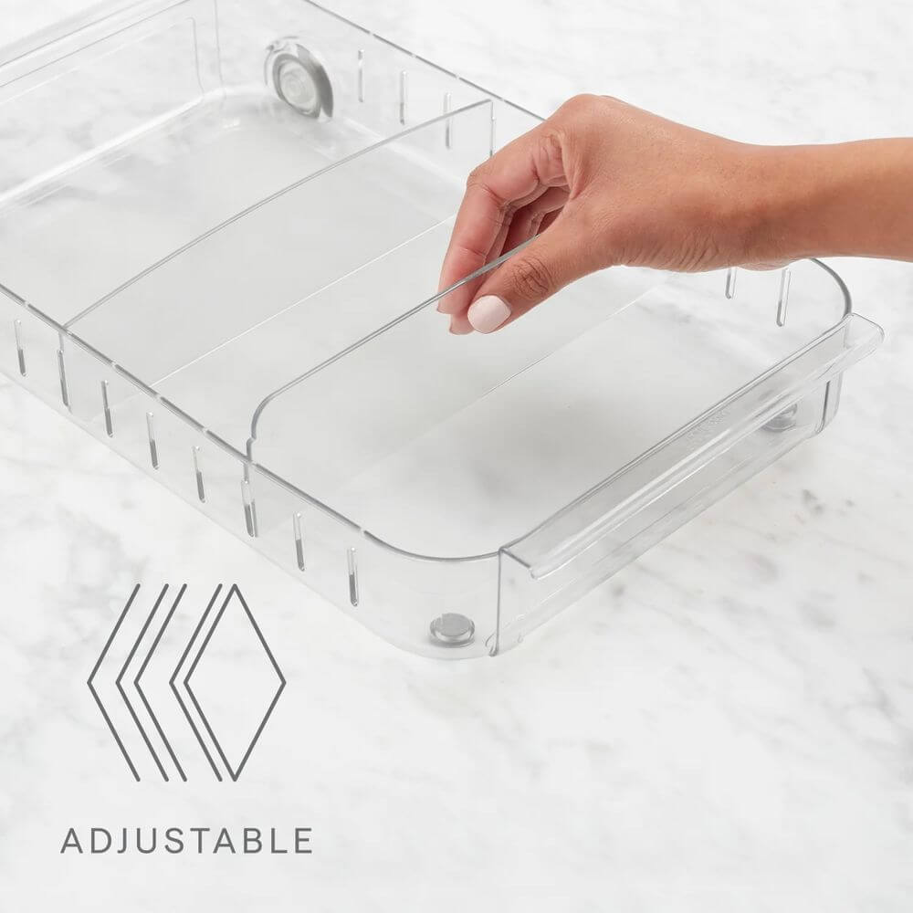 Youcopia RollOut Large Refrigerator Organizer - Expandable Fridge Bin for Fruits, Vegetables & Beverages - Perfect for Kitchen, Pantry & Grocery Storage