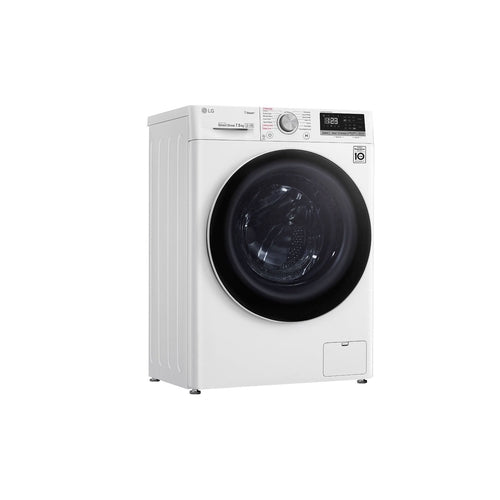 LG WV5 1275W 7.5kg Front Load Washing Machine with Steam Function - Energy Efficient, Quiet Operation for Apartments & Small Homes - Perfect for Laundry Rooms & Compact Spaces