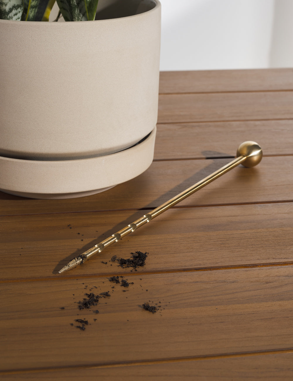 Premium Brass Soil Probe for Plants - Accurate Moisture & pH Testing Tool for Gardening, Farming & Indoor Plants | Greenery Unlimited