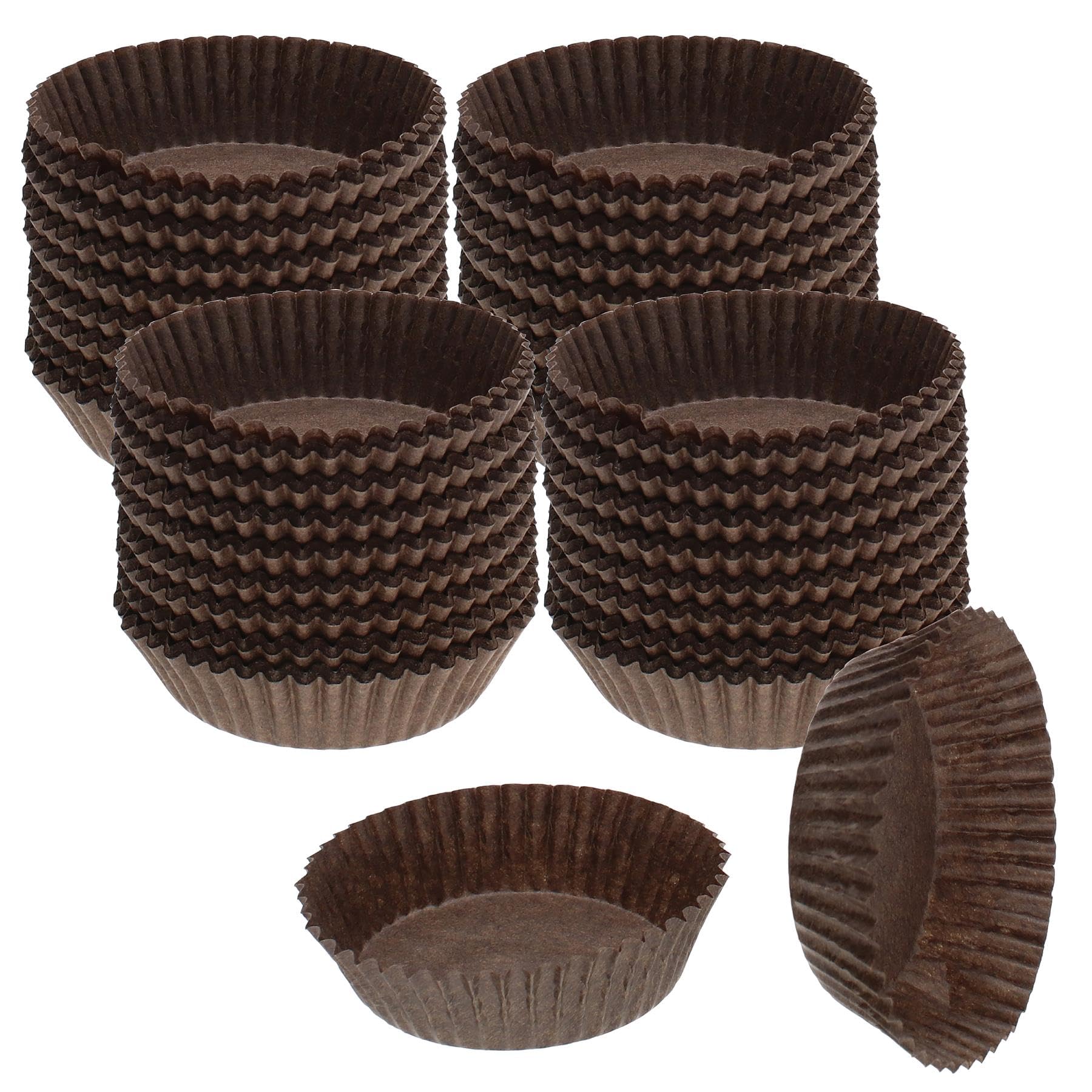 Cybrtrayd No.601 Brown Paper Candy Cups - 13000 Count Bulk Pack for Parties, Weddings, and Events | Eco-Friendly Disposable Dessert Cups