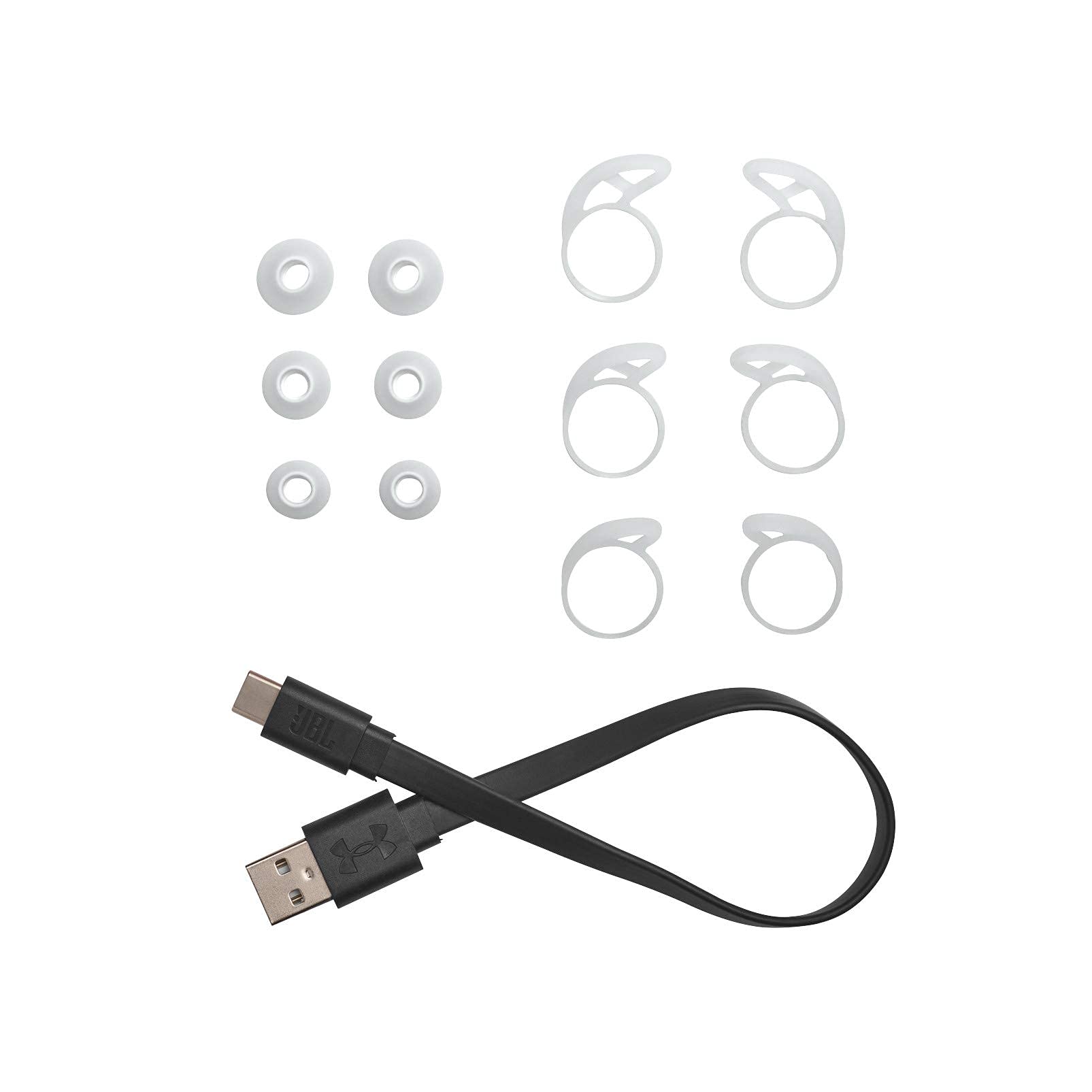 JBL Under Armour True Wireless Streat Sport Earbuds - Ultra-Compact Bluetooth Headphones for Running & Gym, Sweatproof & Secure Fit, White (Renewed) | Perfect for Workouts, Commuting & Outdoor Activities