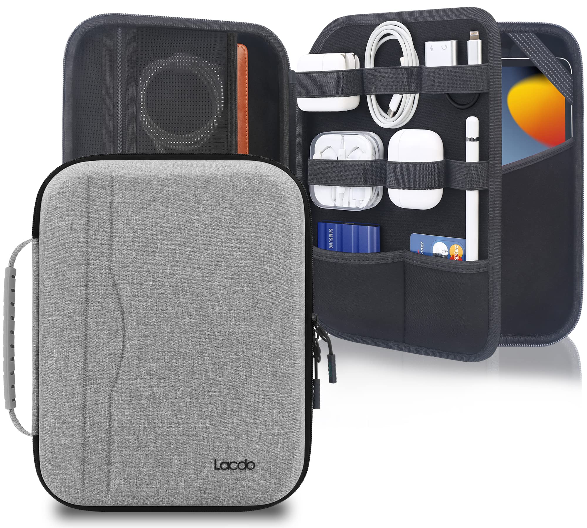 Lacdo 11 Inch Hard Tablet Sleeve Case - Compatible with iPad Pro M4/Air M3 M2/A16, 10.9