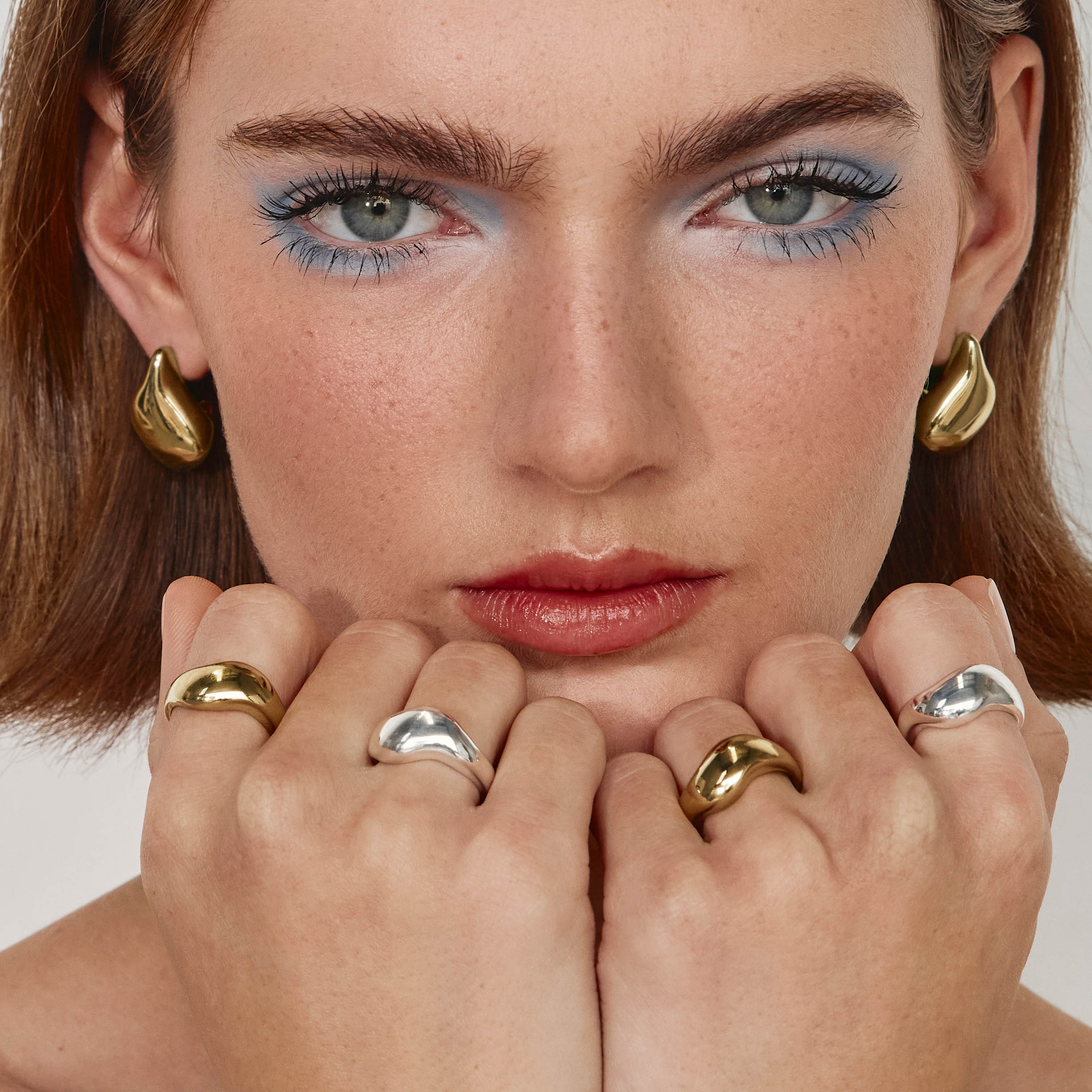Organic Gold Drop Earrings for Women - Elegant Dangle Jewelry for Parties, Weddings & Everyday Wear