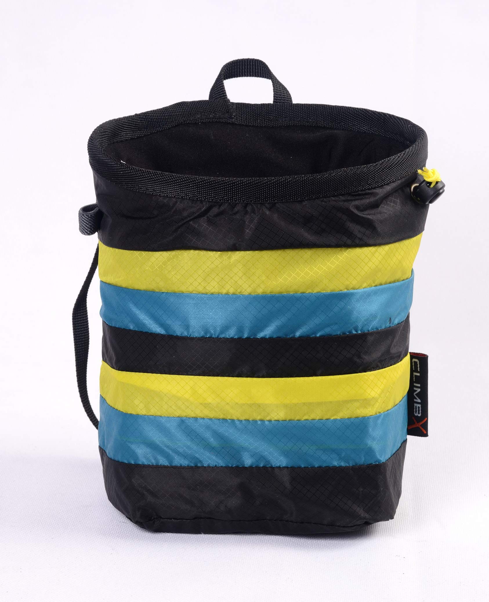 CLIMBX Fix-A Rock Climbing Chalk Bag with Chalk Ball - Nylon Bouldering Chalk Pouch for Climbing Gyms & Outdoor Adventures