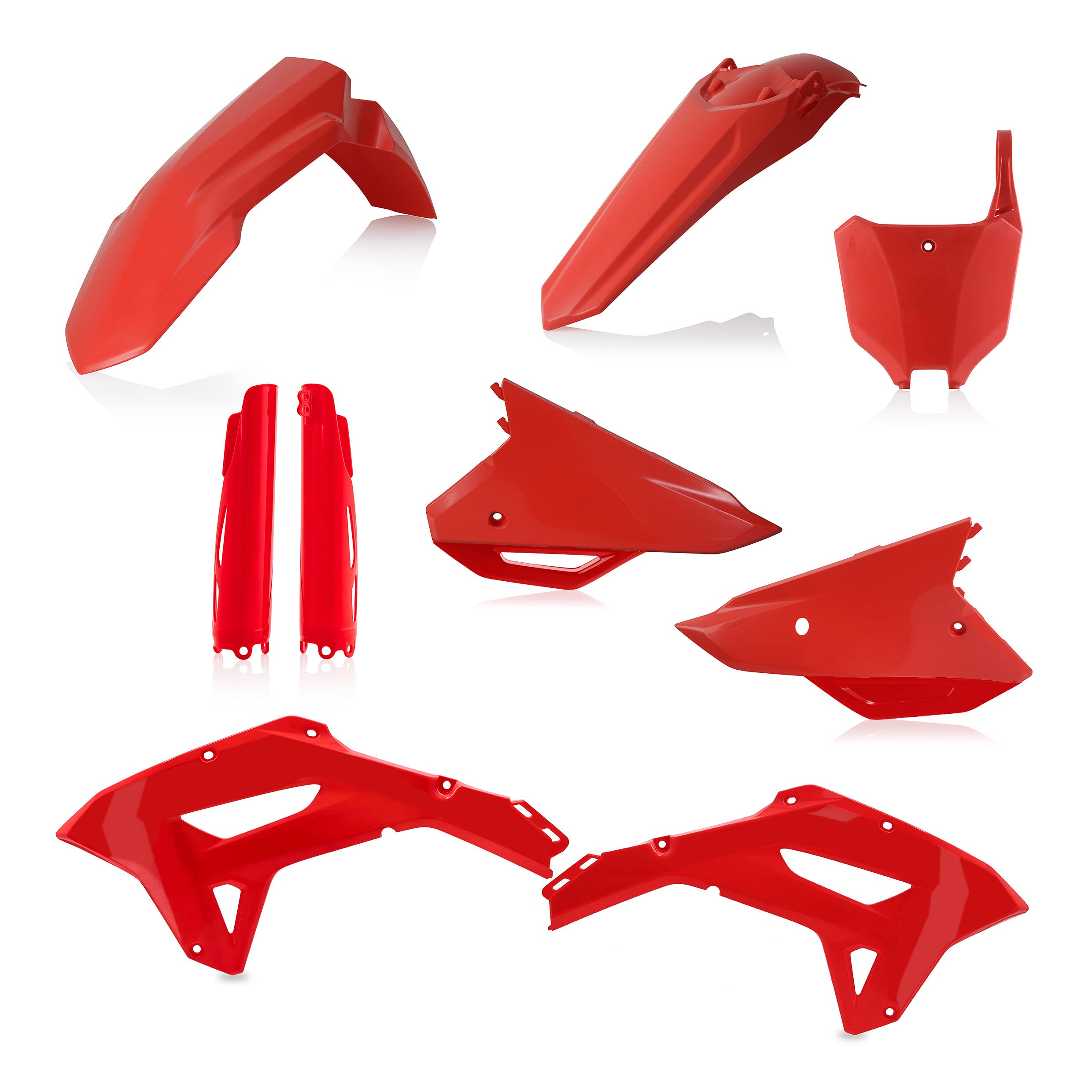 Acerbis Full Plastic Kit for Honda CRF250R CRF450R - Red (2861800227) | Durable Replacement Body Panels for Off-Road Motorcycle Racing & Trail Riding