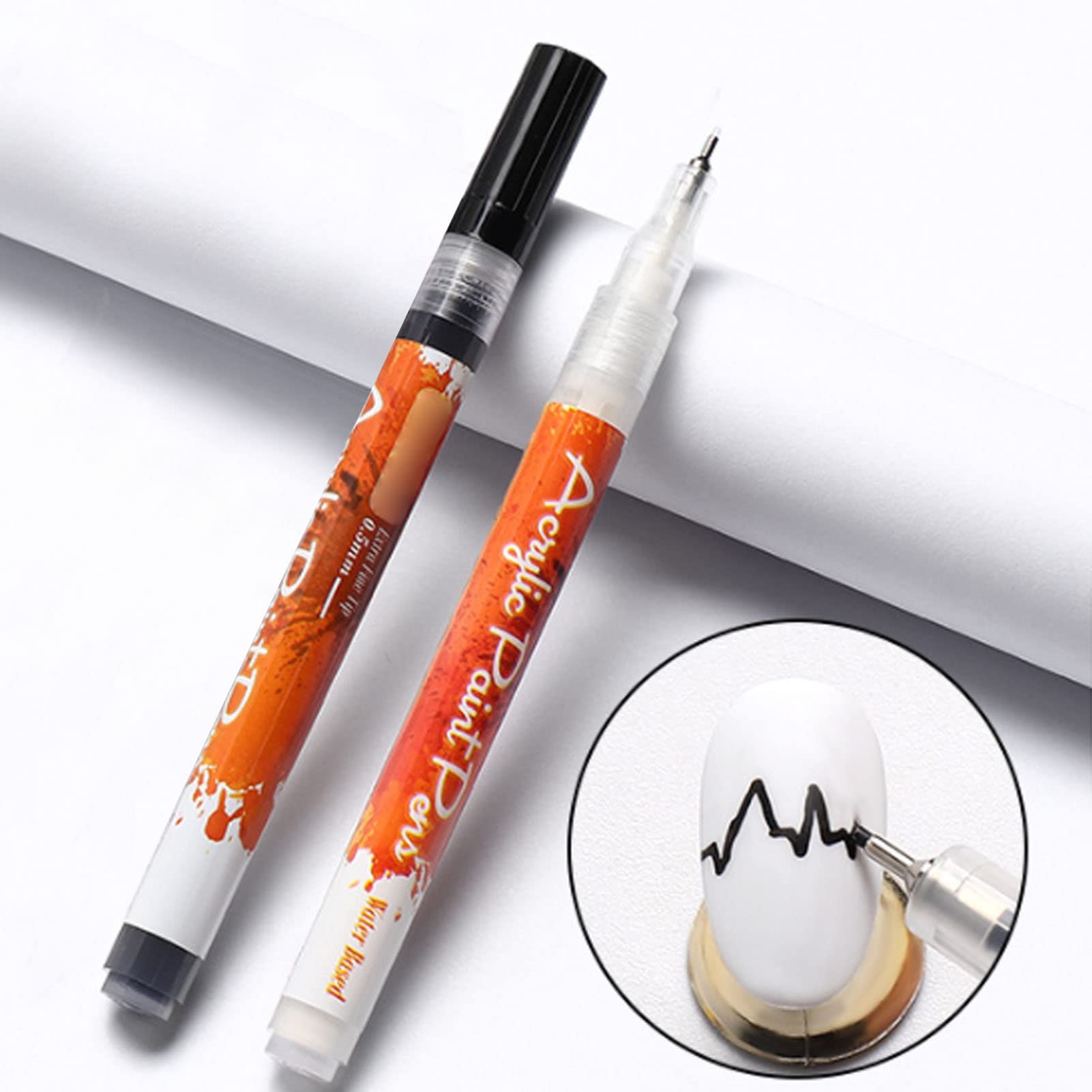 10 Color 3D Nail Art Pen Set - ABS Plastic Dotting & Painting Tools for DIY Nail Designs - Perfect for Valentine's Day, Parties & Home Manicures (10PCS)