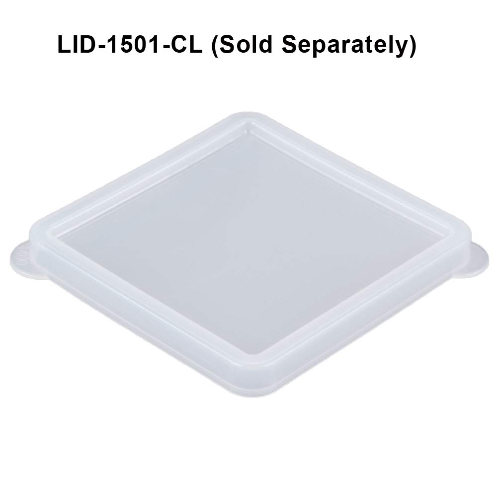GET ML-149-W 2 Quart White Square Food Storage Container with Airtight Lid - Perfect for Meal Prep, Leftovers & Pantry Organization