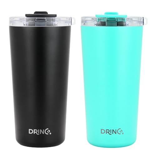 2pk 20oz Black & Teal
