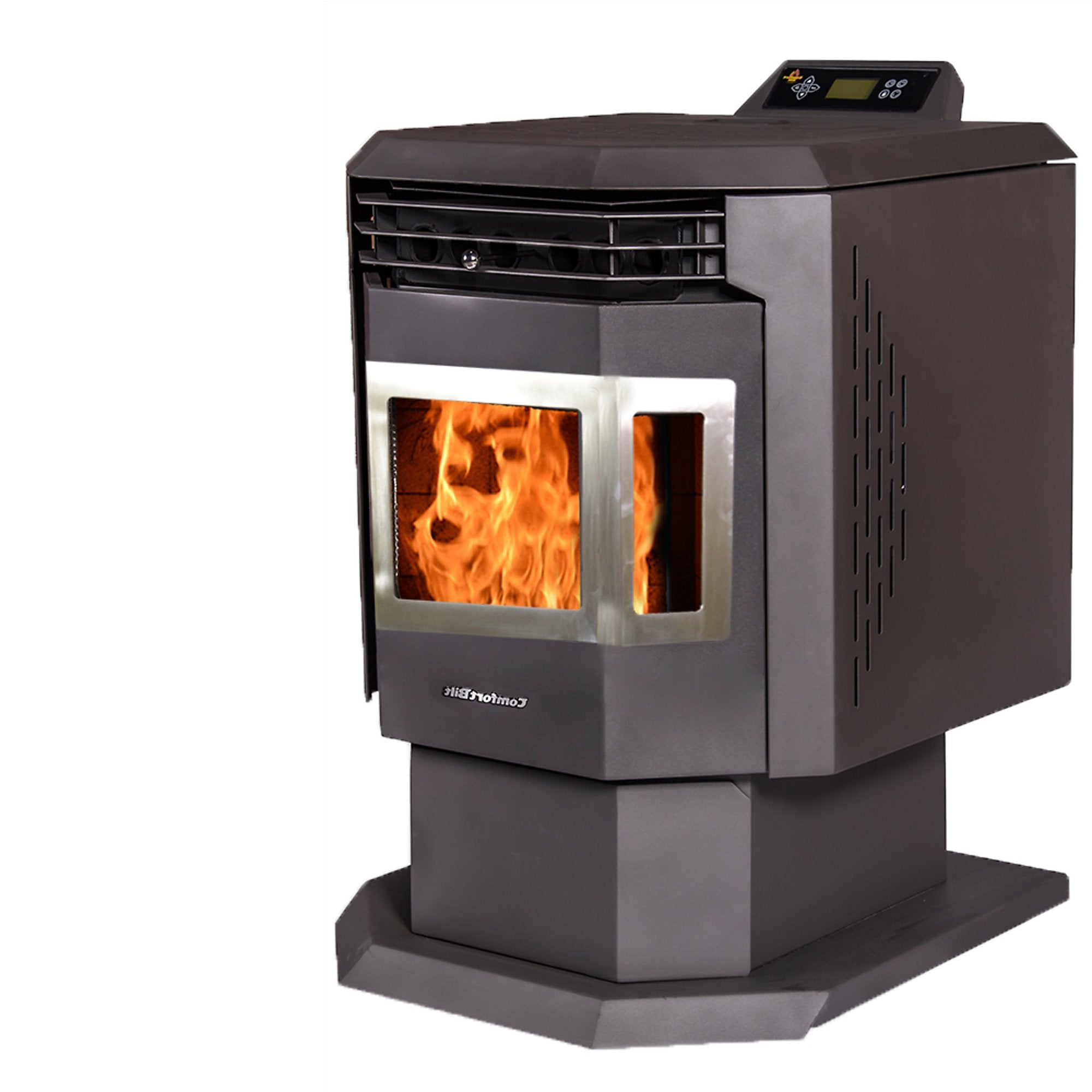 ComfortBilt HP21 SS 2,400 Sq Ft EPA Certified Pellet Stove with Auto Ignition & Stainless Steel Trim - Efficient Home Heating for Living Rooms, Cabins & Basements