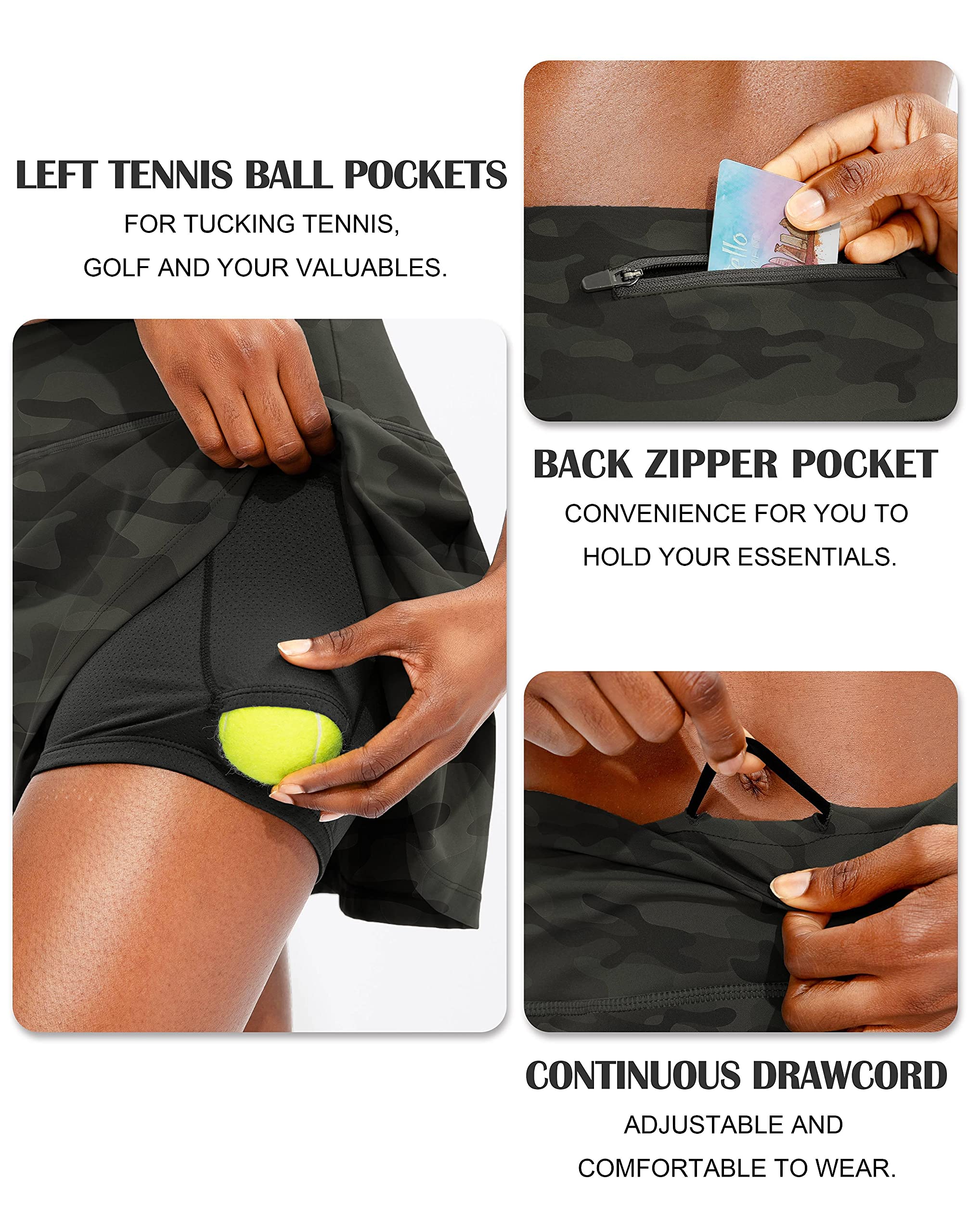 Soothfeel Women's Pleated Tennis Skirt with Pockets - High Waisted Athletic Skort for Golf, Running & Workouts | Perfect for Sports, Gym & Casual Wear