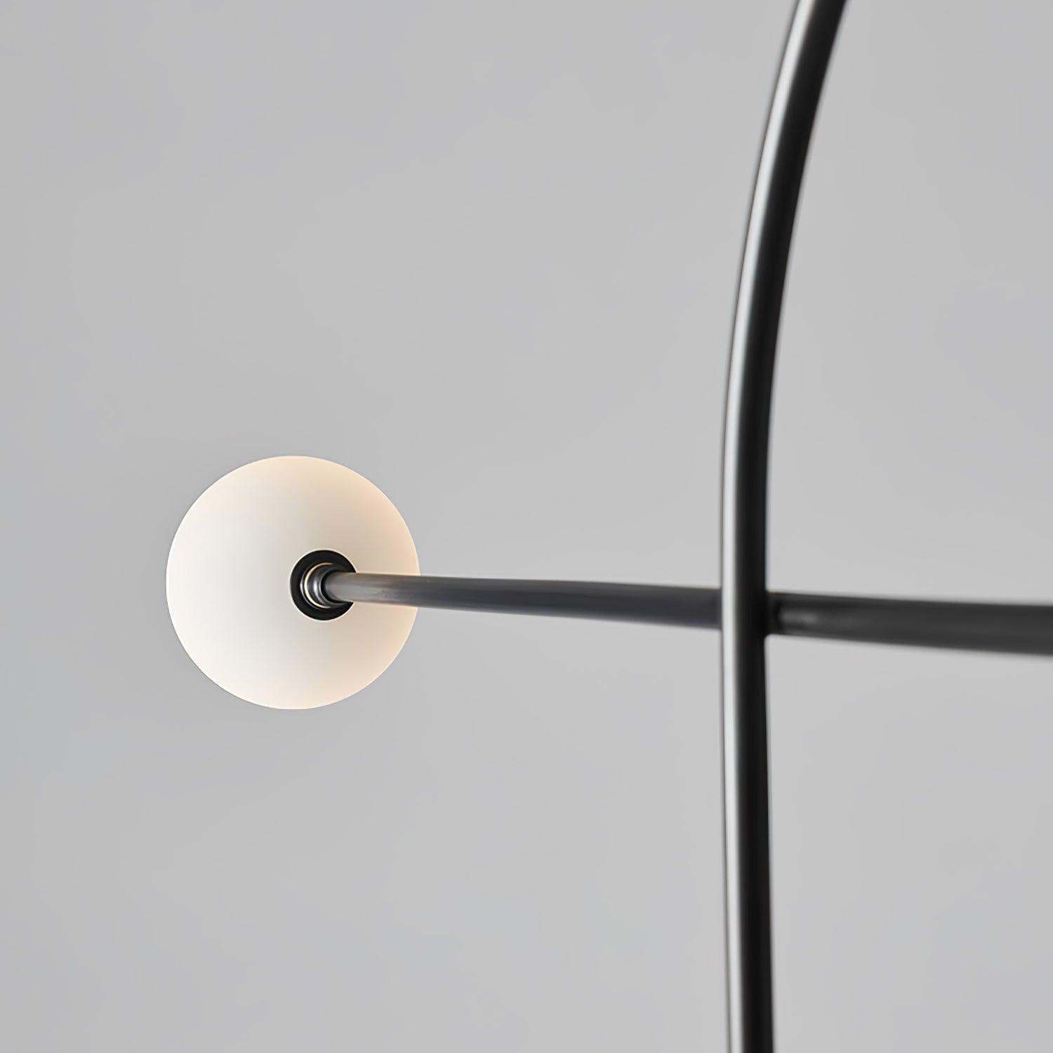 Arcane Orb Floor Lamp - Modern LED Standing Light with Adjustable Brightness for Living Room, Bedroom, or Office Decor