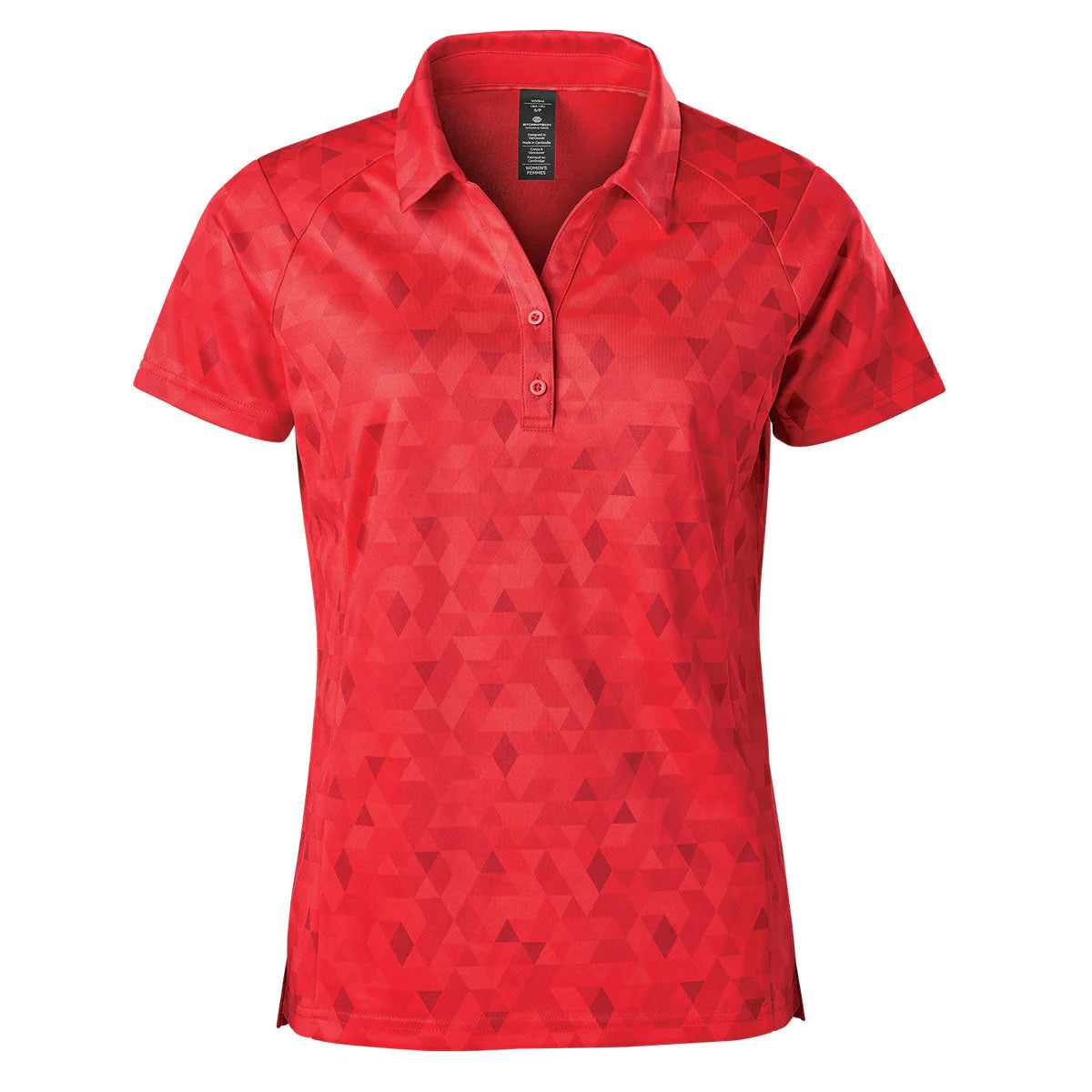 Stormtech Women's Collared T-Shirt - Moisture Wicking Quick Dry Performance Shirt [Red] DXP 3W for Workout, Golf & Outdoor Activities