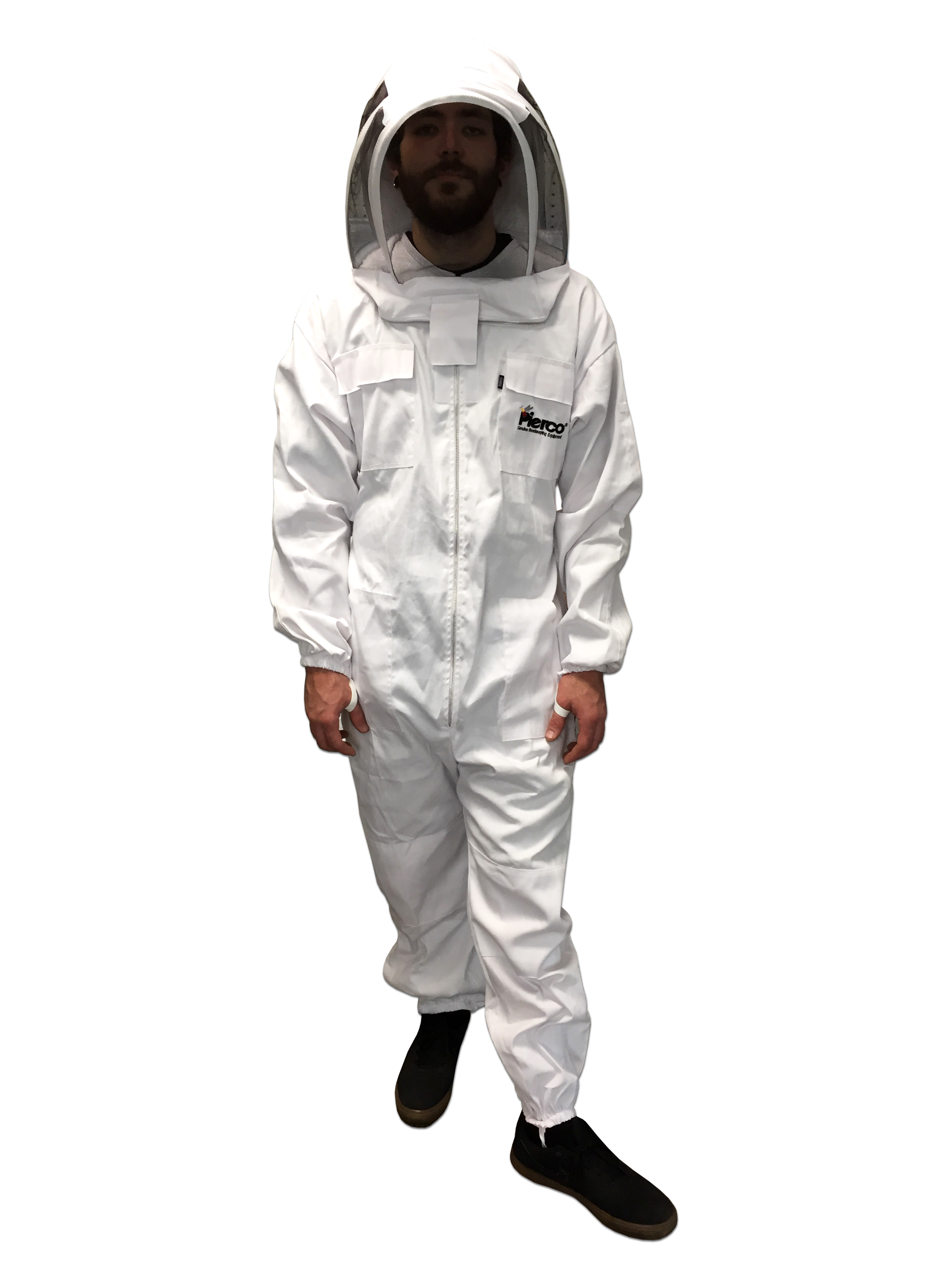 Professional Beekeeping Suit - 100% Cotton & Polyester Blend Beekeeper Jacket with Veil - Durable & Breathable for Beekeeping, Honey Harvesting & Outdoor Protection