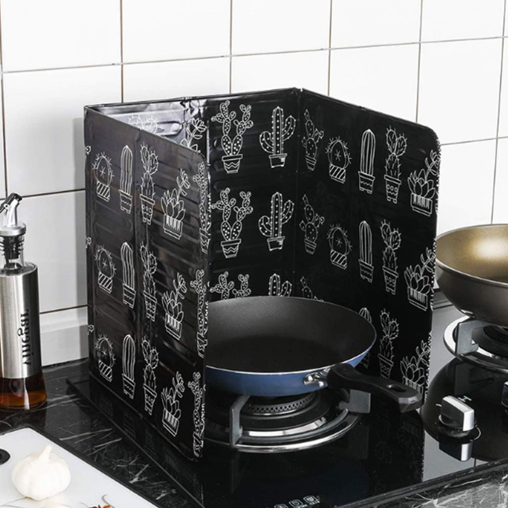 Premium Aluminum Foil Splatter Guard for Gas Stove - Oil Splatter Screen & Griddle Tools Protector - Anti-Splash Cooking Shield for Frying Pans & Skillets - Ideal for Sauteing, Frying, and Grilling at Home