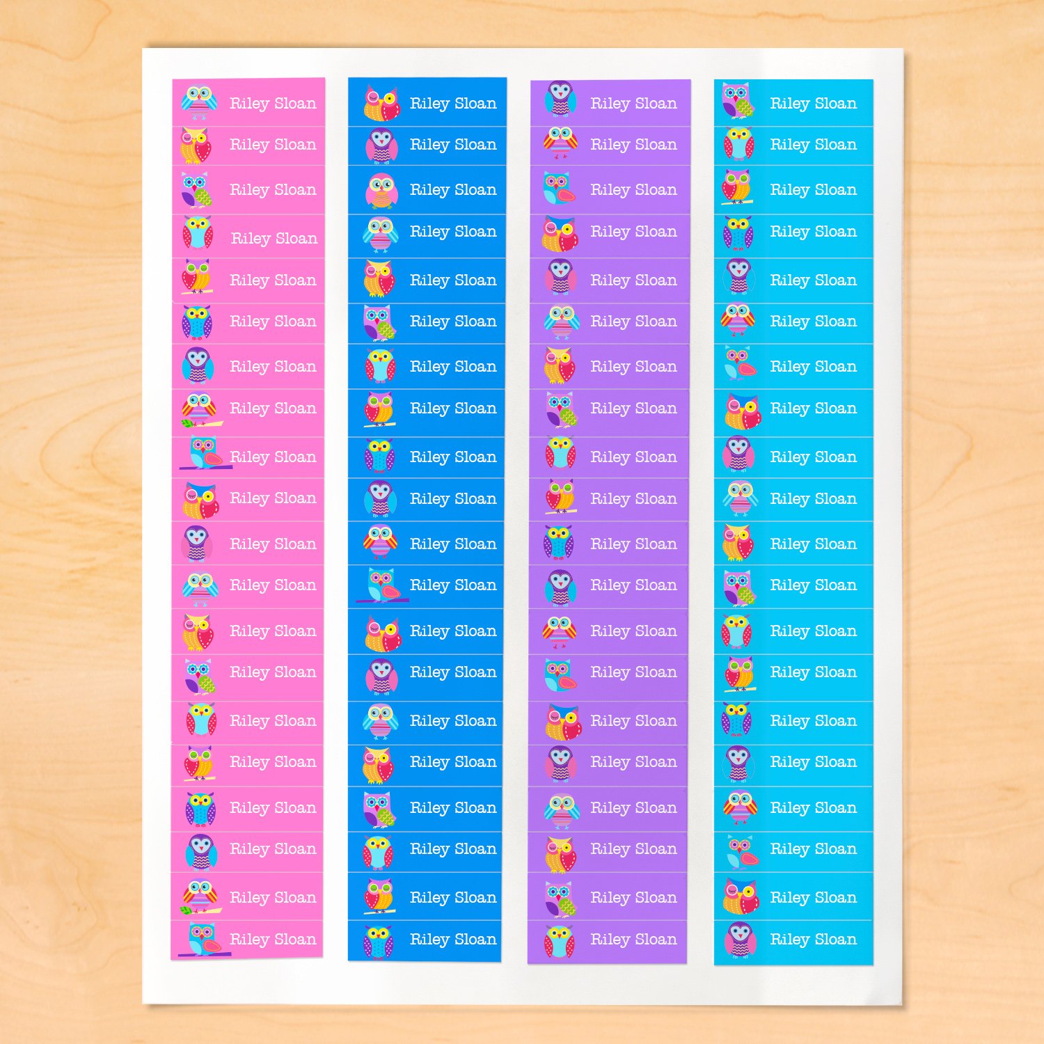 Custom Personalized Mini Waterproof Peel & Stick Labels - 80 Pack for School Supplies, Camp Gear & Kids Organization | Durable Name Stickers for Water Bottles, Lunch Boxes & Backpacks