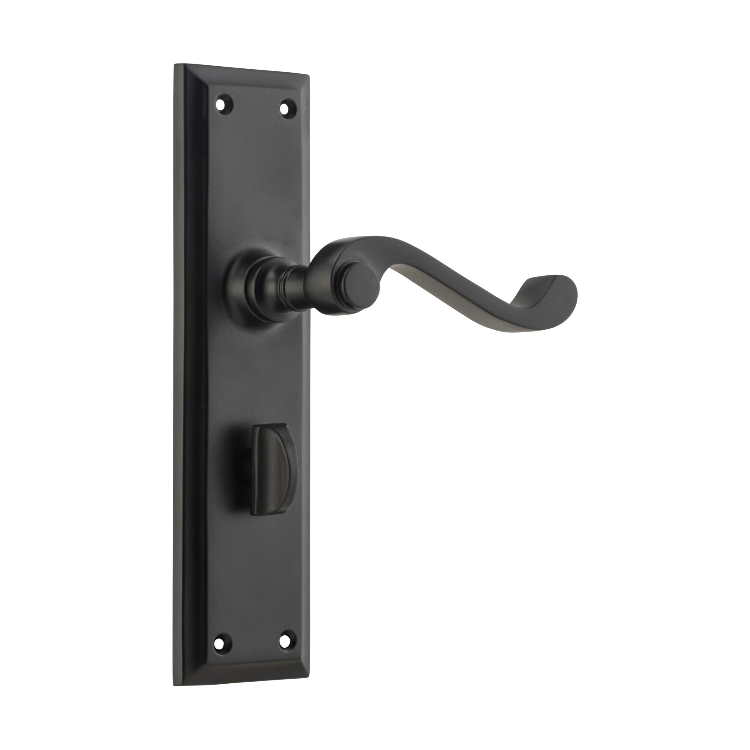 Milton 9610P Privacy Door Lever Set - Matte Black Finish (H200xW50xP68mm) for Bedroom & Bathroom Security