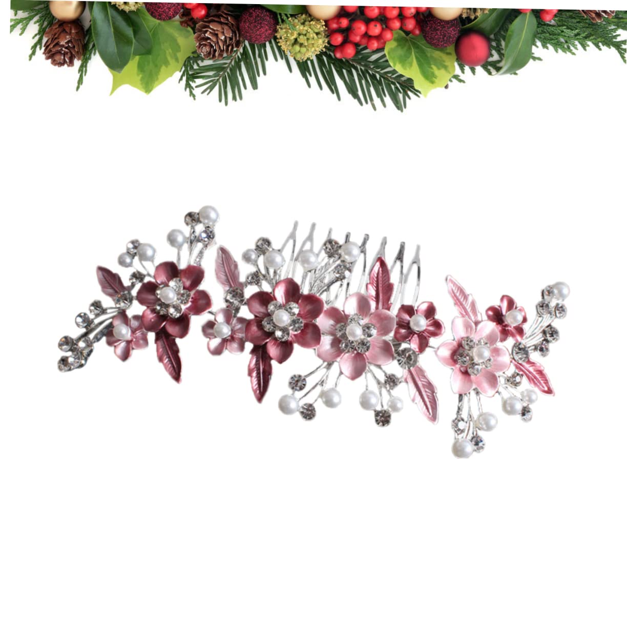 Luxury 3-Piece Pearl Rhinestone Bridal Hair Pins Set - Elegant Wedding Tiara & Hair Clips for Women, Bridesmaids, Prom, Party & Special Occasions | Perfect for Weddings, Engagements, Anniversaries & Formal Events