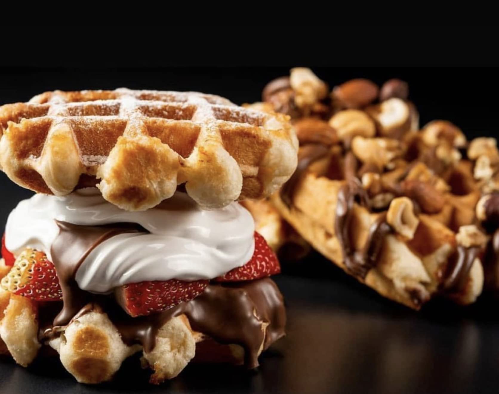 Authentic Belgian Pearl Sugar Waffles - Imported Traditional Recipe (6 Pack, 55g Each) | Perfect for Breakfast, Brunch & Dessert