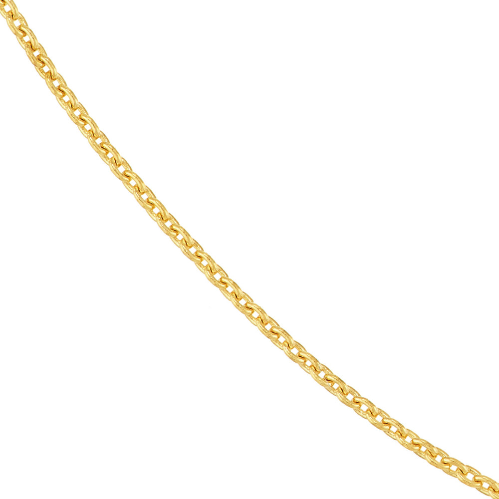 18K Gold Cable Chain Necklace - 0.7mm Thin Chain with Lobster Clasp - Elegant Layering Piece for Women, Perfect for Everyday Wear & Special Occasions