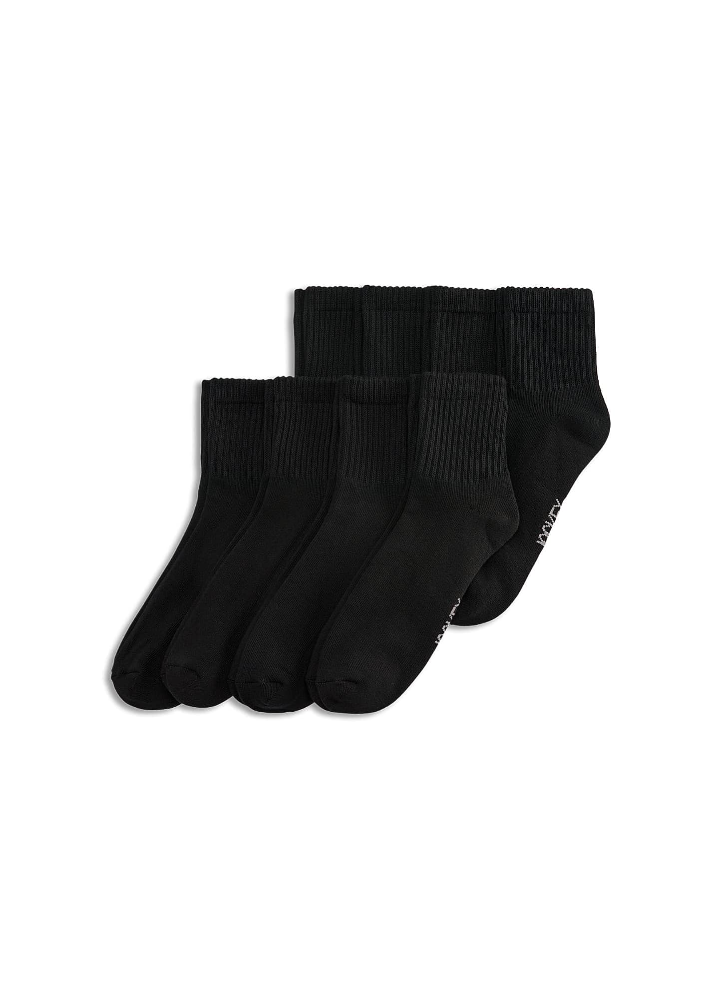 Jockey Men's Essentials Quarter Socks - 8 Pack, Comfortable Athletic Crew Socks for Running, Gym & Everyday Wear - Breathable Cotton Blend for Men