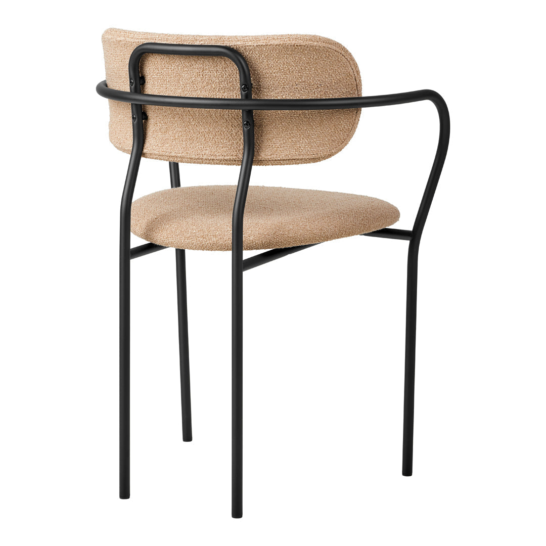 Modern Coco Dining Chair with Armrest - Comfortable Upholstered Seat for Kitchen, Dining Room, or Home Office - Perfect for Family Meals and Entertaining Guests