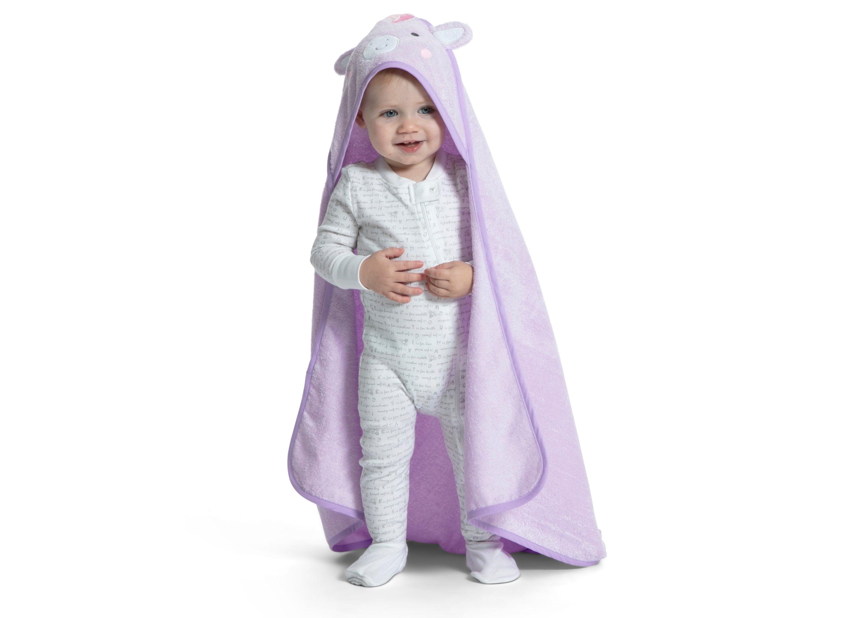 Soft Baby Hooded Bath Towel - 100% Cotton Absorbent & Gentle for Newborns - Perfect for Post-Bath Snuggles & Playtime