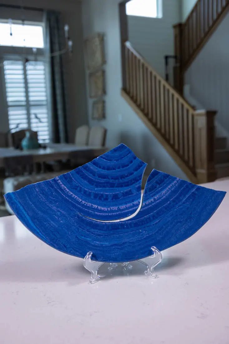 Rare Broken Nerikomi Ceramic Bowl #28 - Handcrafted Cracked Art Piece for Home Decor, Collectors & Japanese Tea Ceremony (Large Bowl Collection)