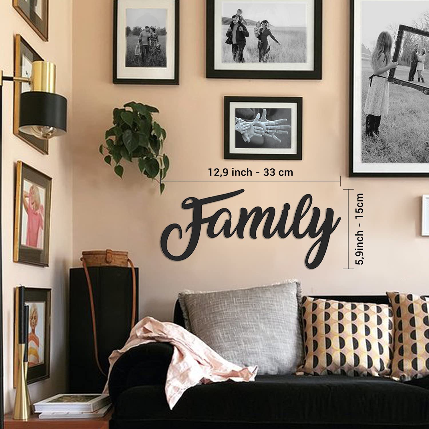 Metal Wall Art Decor for Living Room & Bedroom - Home Interior Hanging Decorations