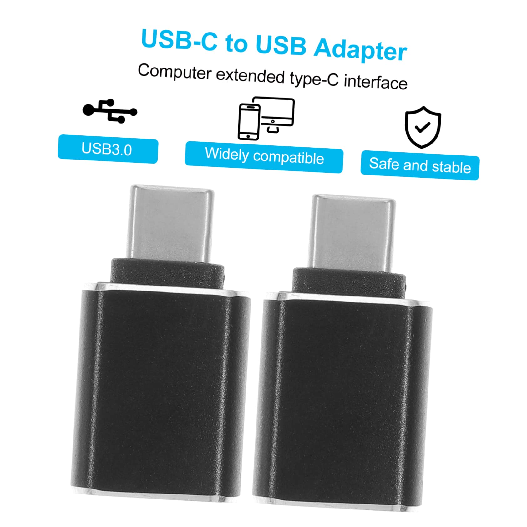 Uonlytech 6-Pack USB-C to USB Adapter, USB-C Male to USB Female Converter for Laptop, Phone, Tablet - Compatible with MacBook, iPad, Samsung & More - Durable Plastic Design for Home, Office & Travel Use