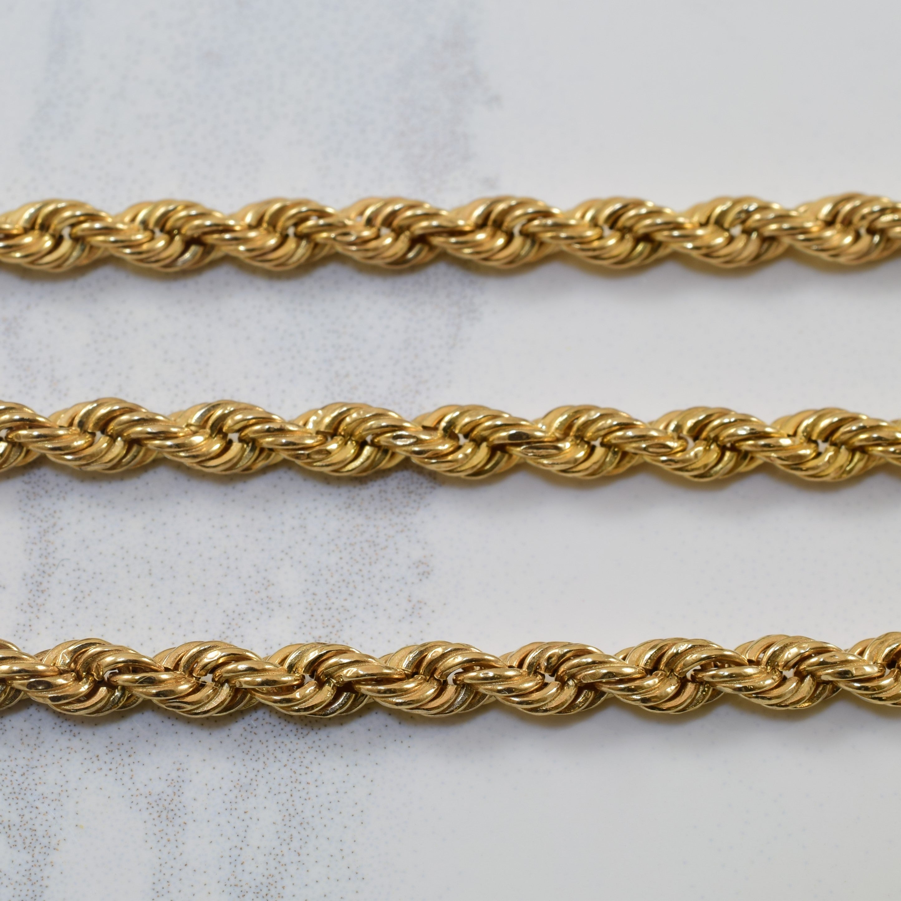 10K Yellow Gold Rope Chain Necklace 30 Inches - Durable & Stylish Jewelry for Men & Women - Perfect for Everyday Wear, Gifts & Special Occasions