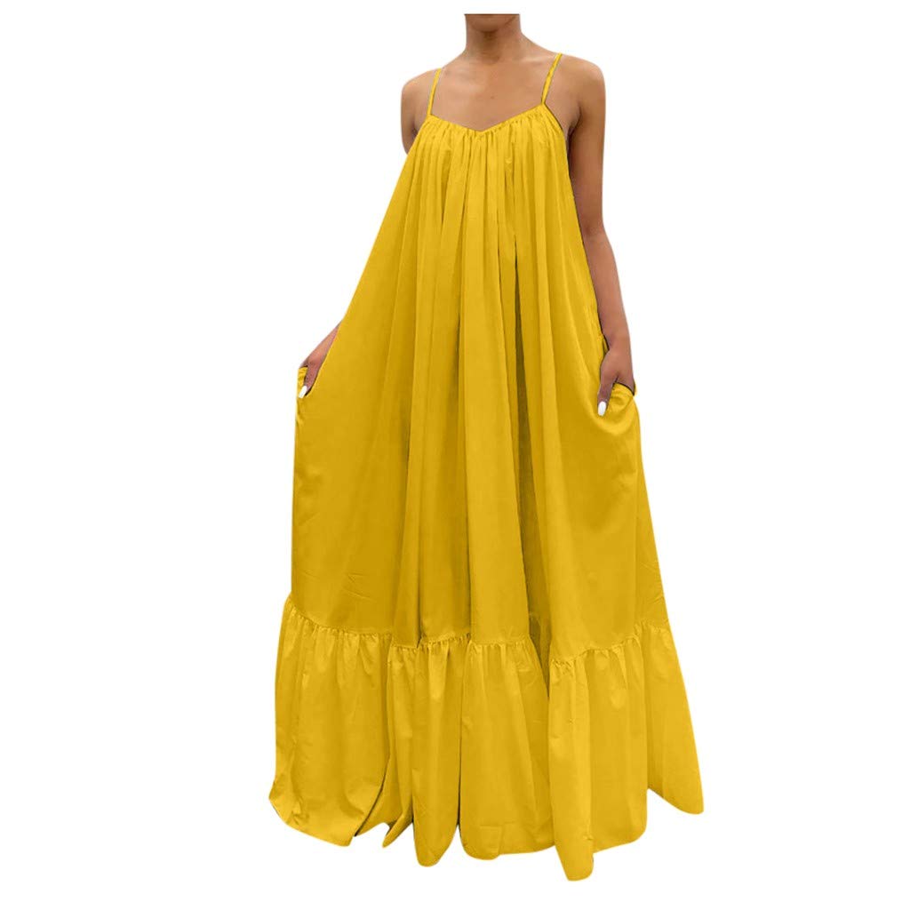 Elegant Flowy Sleeveless Boho Maxi Dress for Wedding Guest | Summer Casual Floral Party Dress | Perfect for Beach Weddings, Garden Parties & Date Nights