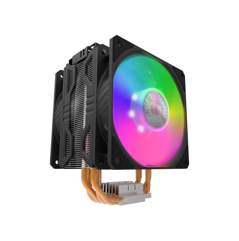 Cooler Master Hyper 212 LED Turbo ARGB CPU Cooler - High Performance Cooling for Intel/AMD Processors - Perfect for Gaming PCs & Workstations (RR-212TK-18PA-R1, 2-Year Warranty)
