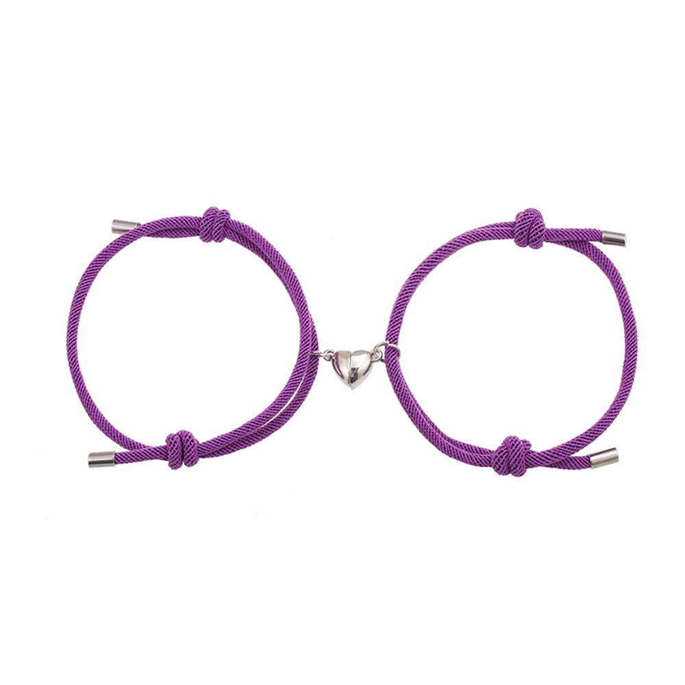 2pcs Magnetic Sun and Moon Couple Bracelets for Women & Men - Matching Love Gifts for Boyfriend, Girlfriend, Best Friend - Perfect for Anniversaries, Valentine's Day & Romantic Dates
