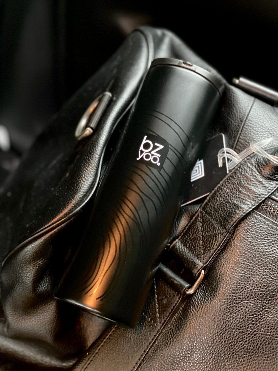 Premium Stainless Steel Vacuum Insulated Tumbler - 20oz Double Wall Thermal Coffee Mug, Leak Proof Travel Cup for Hot & Cold Drinks - Perfect for Office, Gym, Hiking & Outdoor Activities - Organica Black