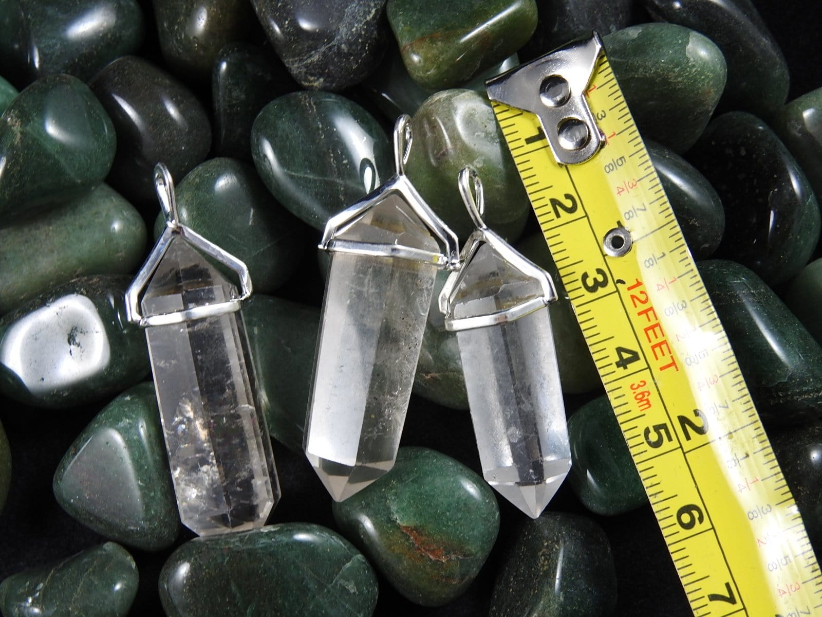Double Terminated Quartz Pendant Necklace - Natural Healing Crystal for Meditation, Energy Cleansing & Chakra Balancing - Perfect for Spiritual Gifts & Jewelry Making