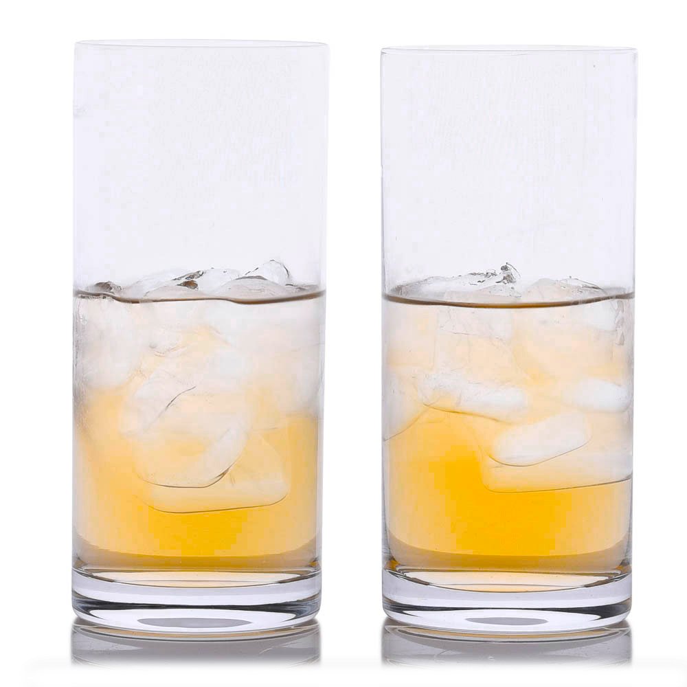 Premium Crystal Whiskey Decanter Set with 2 Highball Glasses - 3-Piece Luxury Barware for Scotch, Bourbon & Liquor - Perfect for Home Bars, Gifts & Entertaining